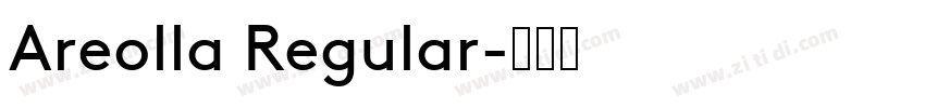 Areolla Regular字体转换